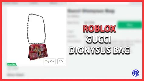 roblox gucci dionysus